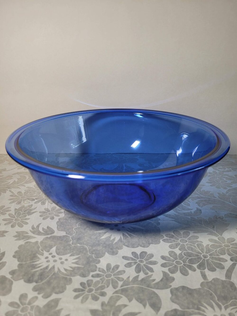 Vintage Pyrex Cobalt Blue Mixing Bowl #325 Glass Large 2.5L Nesting 10" USA